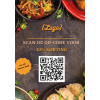 Flyer A5 voor Chinees eten met QR-code voor korting, ideaal voor flyers maken.